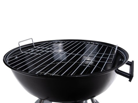 Grill węglowy okrągły z pokrywą i pokrowcem - ruszt średnica 39cm (1) Geko