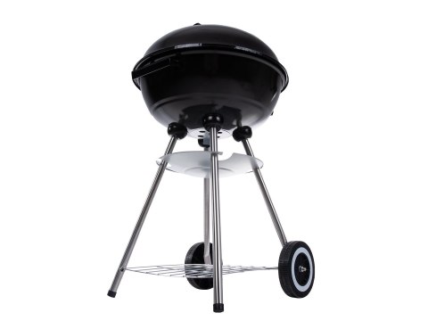 Grill węglowy okrągły z pokrywą i pokrowcem - ruszt średnica 39cm (1) Geko