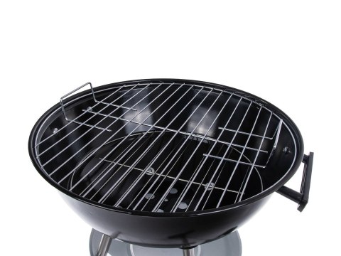 Grill węglowy okrągły z pokrywą i pokrowcem - ruszt średnica 39cm (1) Geko
