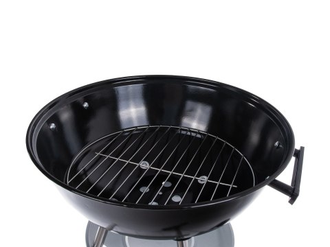 Grill węglowy okrągły z pokrywą i pokrowcem - ruszt średnica 39cm (1) Geko