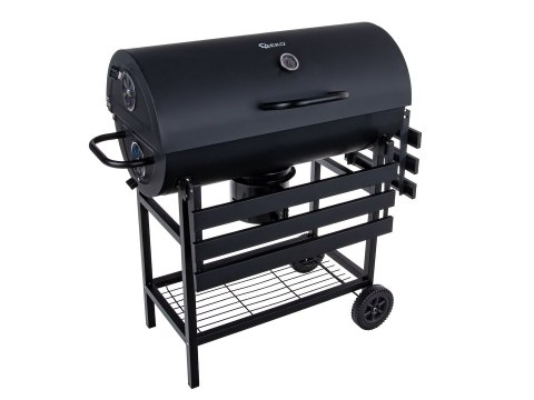 Grill węglowy typu beczka z pokrywą - ruszt 71x35cm (1) Geko