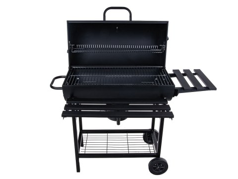 Grill węglowy typu beczka z pokrywą - ruszt 71x35cm (1) Geko