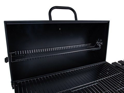 Grill węglowy typu beczka z pokrywą - ruszt 71x35cm (1) Geko