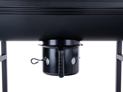 Grill węglowy typu beczka z pokrywą - ruszt 71x35cm (1) Geko