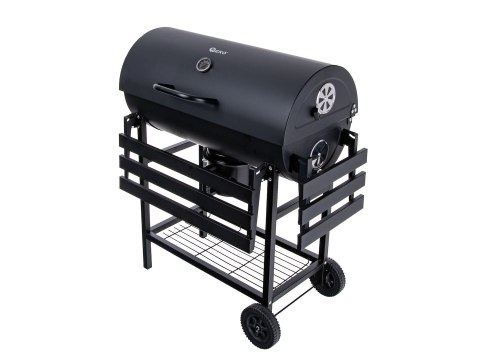 Grill węglowy typu beczka z pokrywą - ruszt 71x35cm (1) Geko