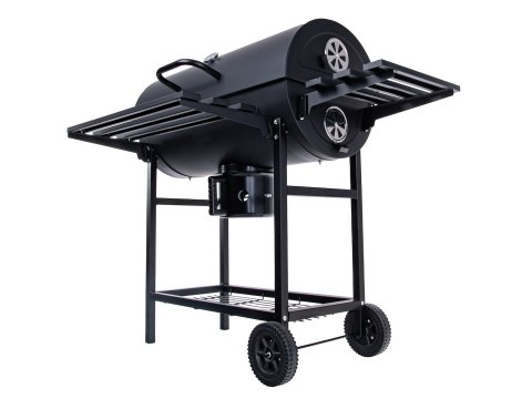 Grill węglowy typu beczka z pokrywą - ruszt 71x35cm (1) Geko