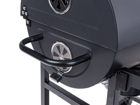 Grill węglowy typu beczka z pokrywą - ruszt 71x35cm (1) Geko