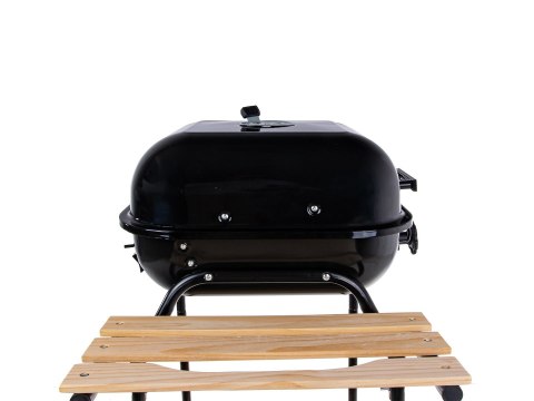 Grill węglowy z pokrywą i regulacją rusztu - ruszt 40x40cm Geko