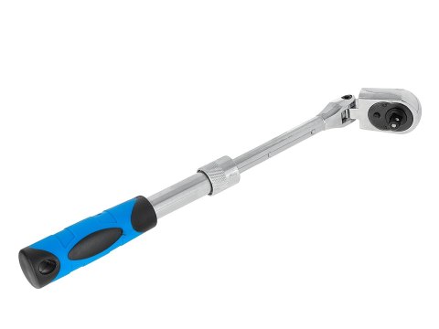 Grzechotka łamana teleskopowa 1/4" 210-278mm 72T CrV Geko