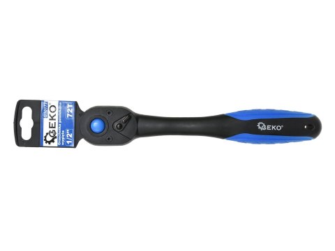 Grzechotka powlekana wygięta 1/2" 72T (6/36) Geko