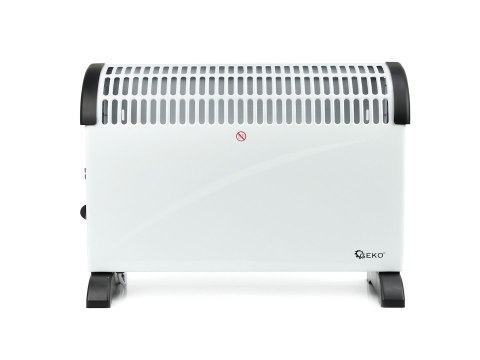 Grzejnik konwektorowy biały z termostatem 2000W (1) Geko