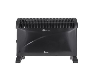 Grzejnik konwektorowy czarny z termostatem 2000W (1) Geko