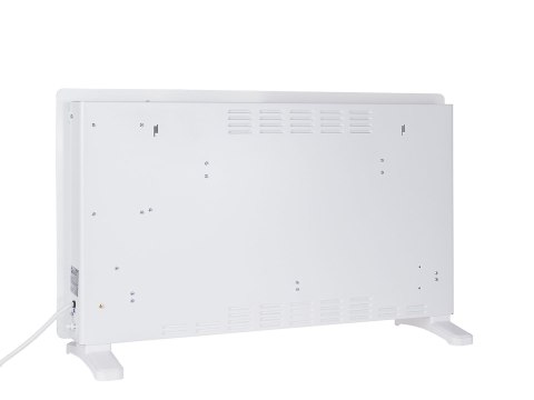 Grzejnik konwektorowy szklany biały z LCD, pilotem sterowania i WiFi 2500W (1) Geko