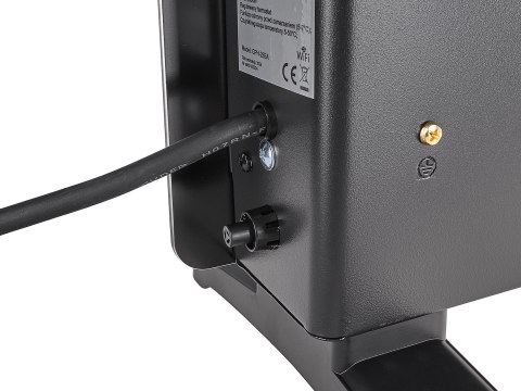 Grzejnik konwektorowy szklany czarny z LCD, pilotem sterowania i WiFi 2500W (1) Geko