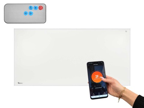 Grzejnik - promiennik na podczerwień z pilotem i WiFi 700W (1) Geko
