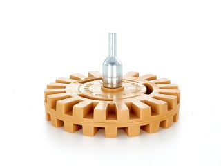 Gumowy krążek do usuwania kleju adapter (karbowany) Geko