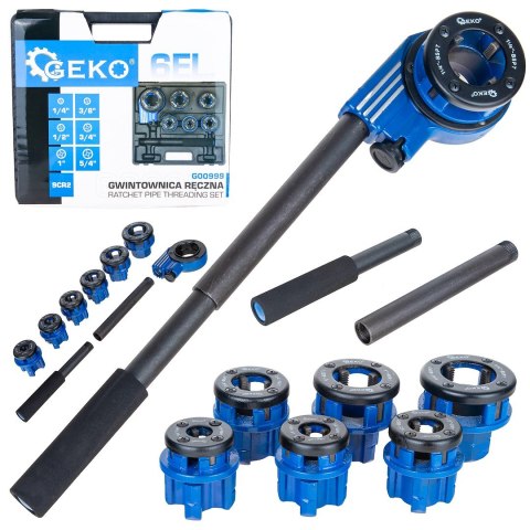 Gwintownica ręczna do rur 6-elementowa 1/4"-5/4" (4) Geko
