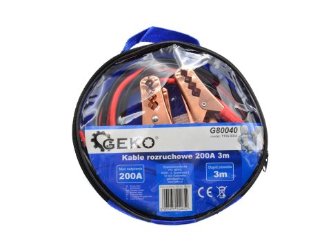 Kable rozruchowe 200A 3m (10) Geko
