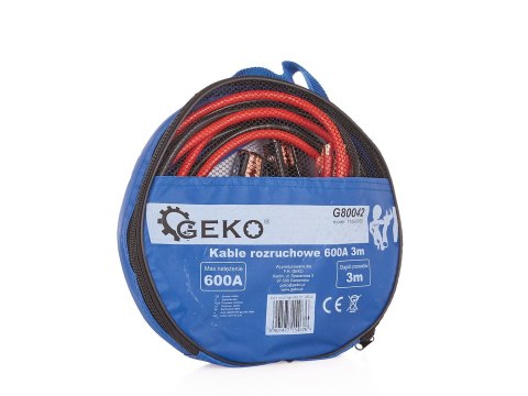 Kable rozruchowe 600A 3m (10) Geko
