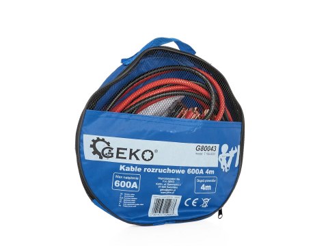 Kable rozruchowe 600A 4m (10) Geko