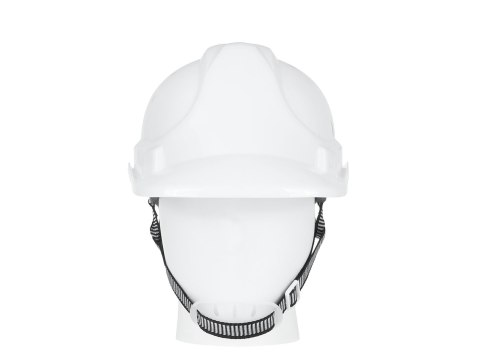 Kask ochronny budowlany BHP regulowany - biały (50) Geko