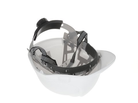 Kask ochronny budowlany BHP regulowany - biały (50) Geko