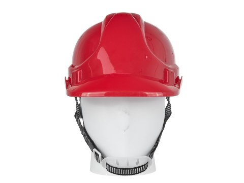 Kask ochronny budowlany BHP regulowany - czerwony (50) Geko