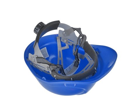 Kask ochronny budowlany BHP regulowany - niebieski (50) Geko
