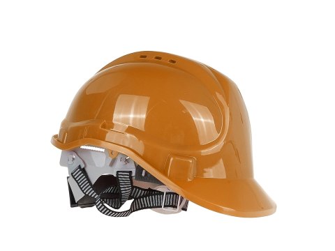Kask ochronny budowlany BHP regulowany - pomarańczowy (50) Geko