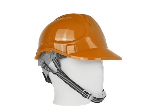 Kask ochronny budowlany BHP regulowany - pomarańczowy (50) Geko