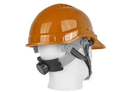 Kask ochronny budowlany BHP regulowany - pomarańczowy (50) Geko