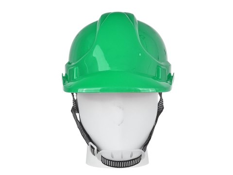 Kask ochronny budowlany BHP regulowany - zielony (50) Geko