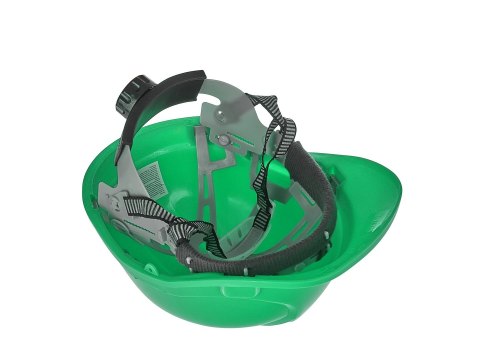 Kask ochronny budowlany BHP regulowany - zielony (50) Geko