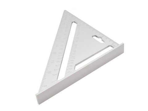 Kątownik stolarski budowlany 185mmx185x260mm 4mm z stopką (36/72) Geko