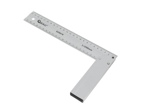 Kątownik stolarski budowlany 250mm ALU (60) Geko
