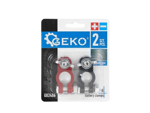 Klemy aluminiowe do akumulatora 2el. (200) Geko