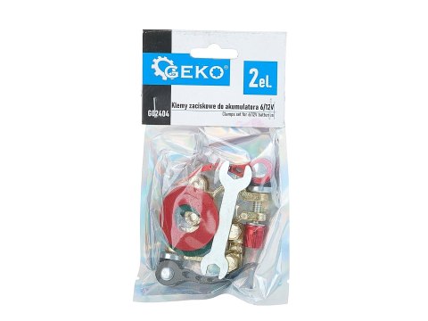 Klemy zaciskowe do akumulatora 6/12V 2el. Geko