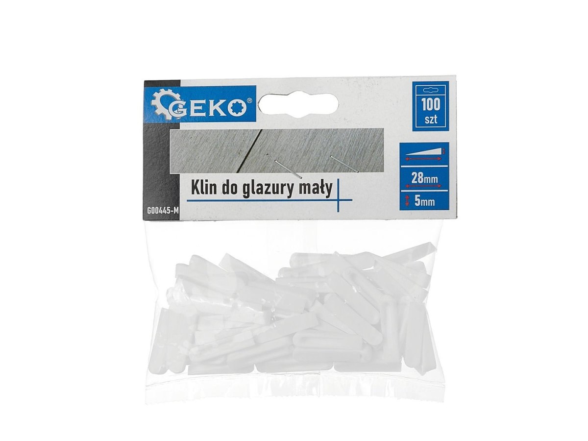 Klin do glazury mały - 5,0mm - op.100szt Geko