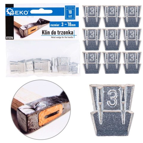Klin do trzonka r.3 Geko