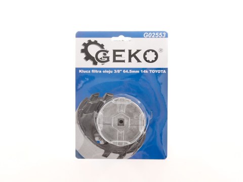 Klucz filtra oleju 3/8" 64,5mm 14k TOYOTA (5/20) Geko