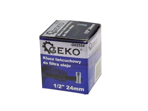 Klucz łańcuchowy do filtra oleju 1/2" 24mm Geko