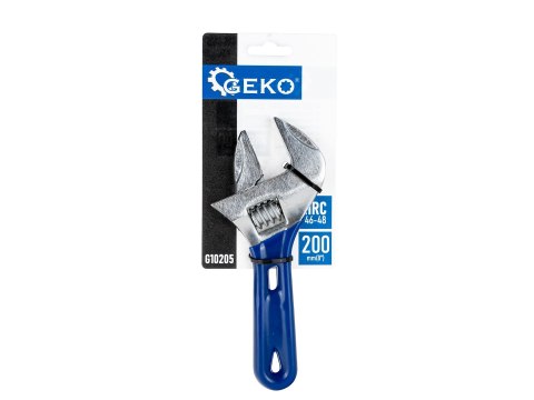 Klucz nastawny szwed krótki 200mm 0-48mm 46-48 HRC(6/48) Geko