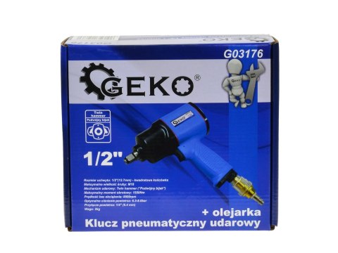 Klucz pneumatyczny udarowy 1/2" olejarka (6) Geko