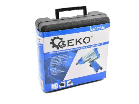 Klucz pneumatyczny udarowy z nasadkami 1/2" (5) Geko