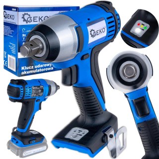 Klucz udarowy akumulatorowy 18V Li-ion 1/2" (4) Geko