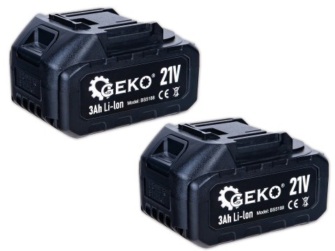Klucz udarowy akumulatorowy bezszczotkowy 350Nm 2x3.0Ah 21V - zestaw XXL (5) Geko