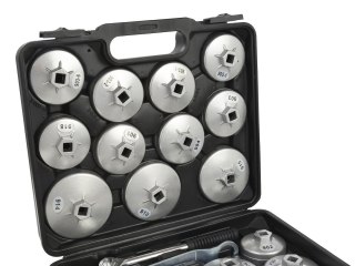 Klucze nasadowe do filtrów 23el. z grzechotką Geko