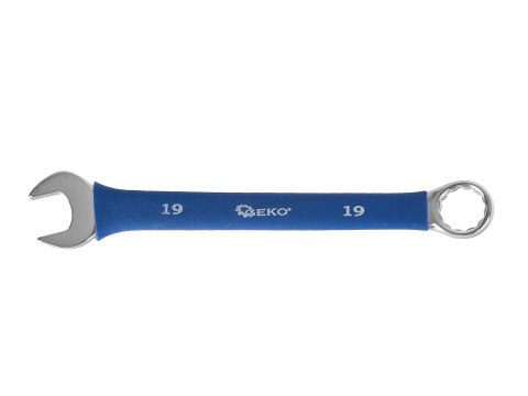 Klucze płasko-oczkowe polerowane z gumowym uchwytem AntiSlip 6-32mm 25el. CRV (4) Geko