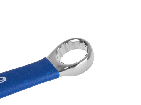 Klucze płasko-oczkowe polerowane z gumowym uchwytem AntiSlip 6-32mm 25el. CRV (4) Geko