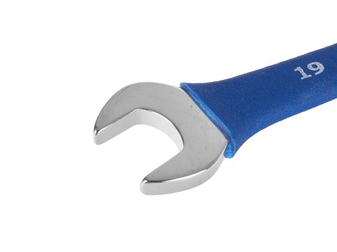Klucze płasko-oczkowe polerowane z gumowym uchwytem AntiSlip 6-32mm 25el. CRV (4) Geko